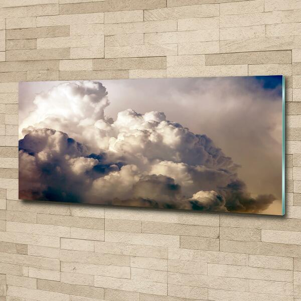 Schilderij glas Wolken aan de hemel