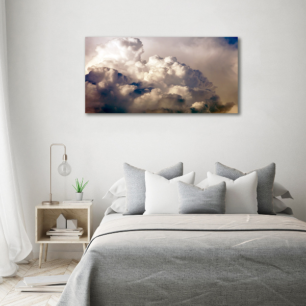 Schilderij glas Wolken aan de hemel