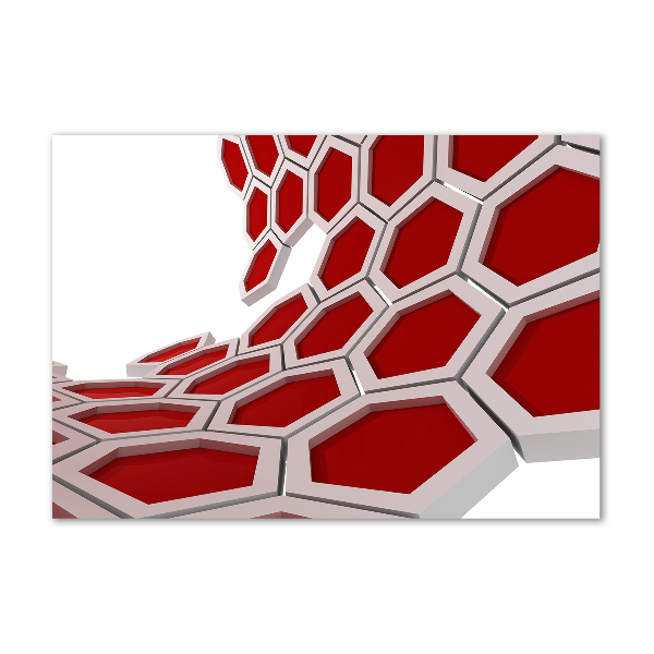 Schilderij glas 3D-abstractie