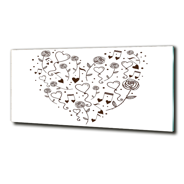 Schilderij op glas Hart