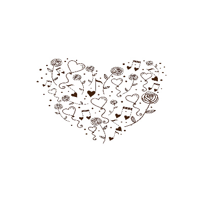 Schilderij op glas Hart