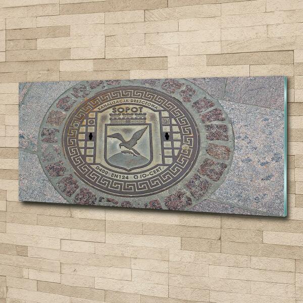 Glazen schilderij Sopot-put