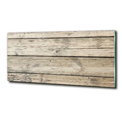 Schilderij op glas Houten achtergrond