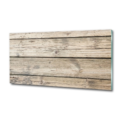 Schilderij op glas Houten achtergrond