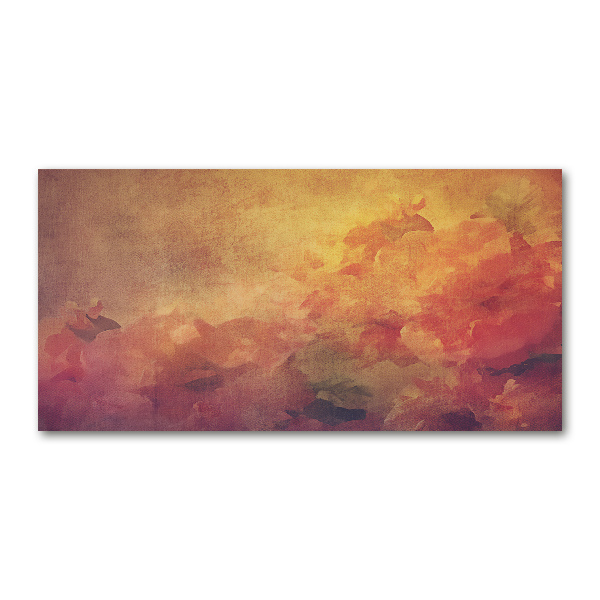 Glazen schilderij Bloemen