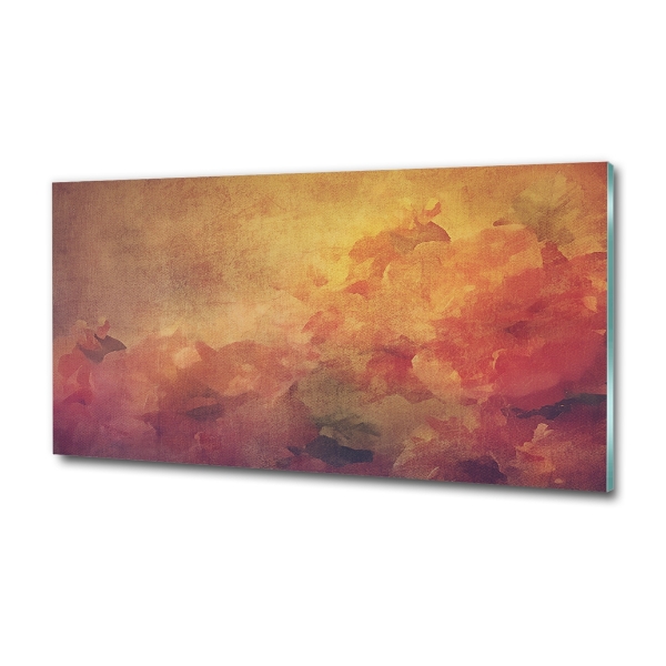 Glazen schilderij Bloemen