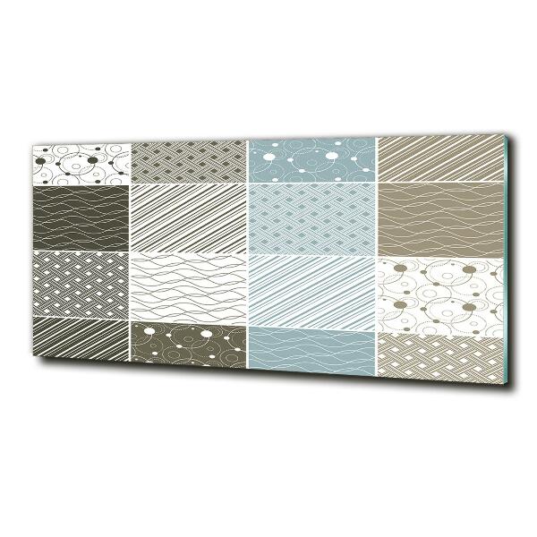 Foto schilderij op glas Geometrische patronen