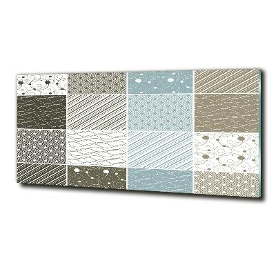 Foto schilderij op glas Geometrische patronen