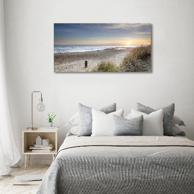 Foto obraz szklany Zachód słońca i wydmy