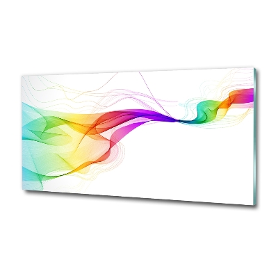 Schilderij glas Kleurrijke abstractie