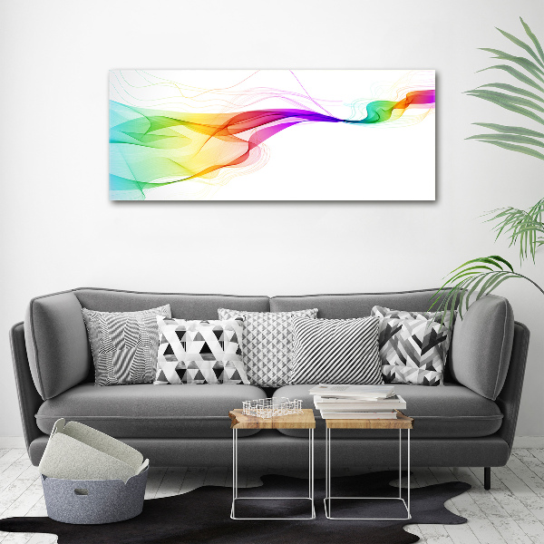 Schilderij glas Kleurrijke abstractie