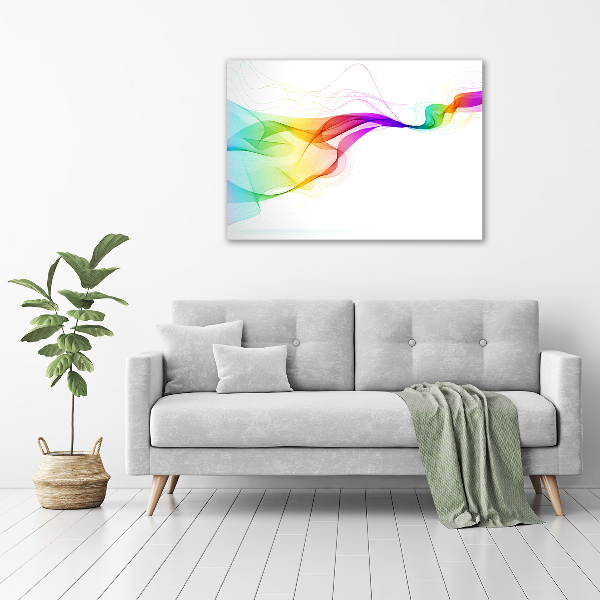 Schilderij glas Kleurrijke abstractie