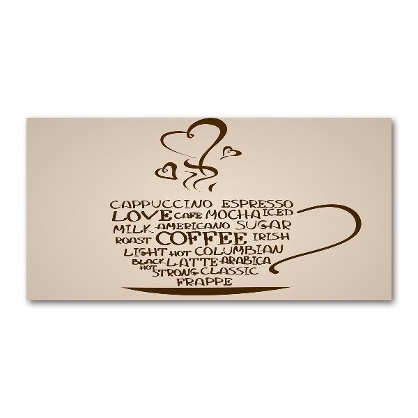 Foto obraz szkło hartowane Filiżanka kawy