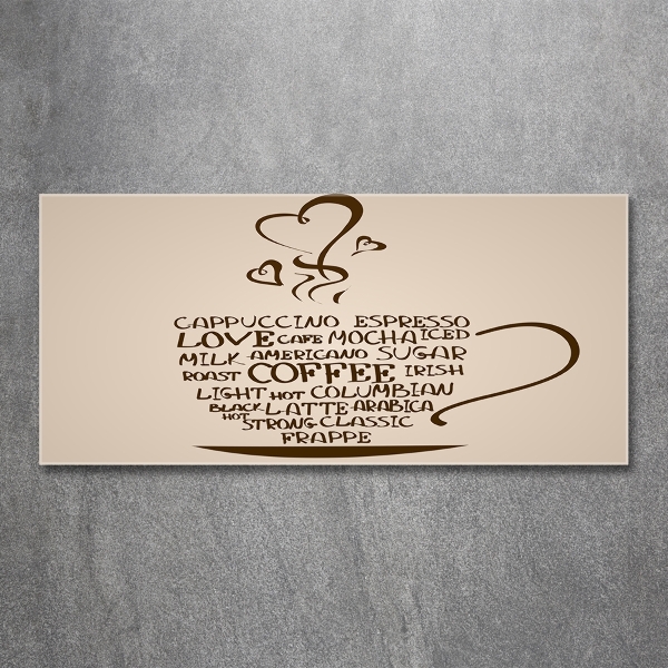 Foto obraz szkło hartowane Filiżanka kawy