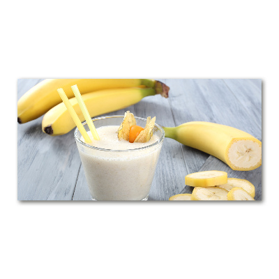 Schilderij glas Bananencocktail