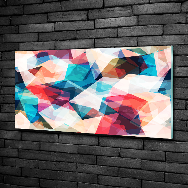 Foto schilderij op glas Abstracte mozaïek