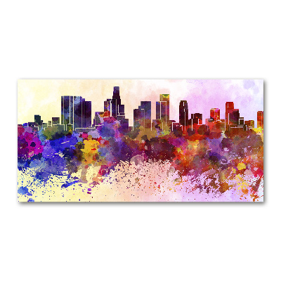 Schilderij glas De kleuren van Los Angeles