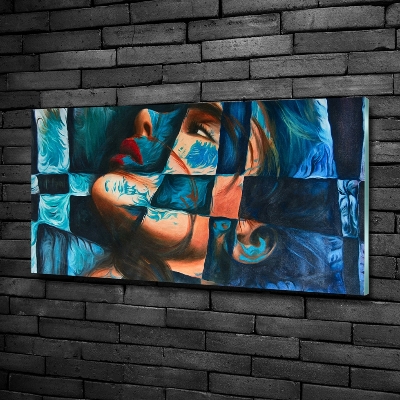 Glazen schilderij Abstracte vrouw