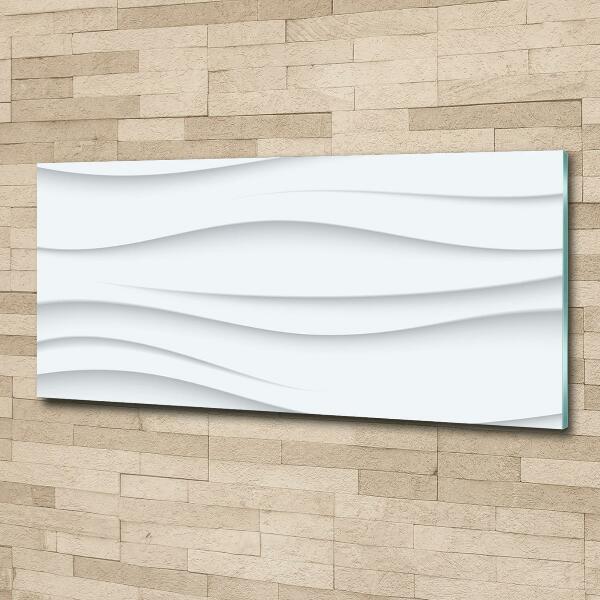 Foto schilderij op glas Abstracte golven