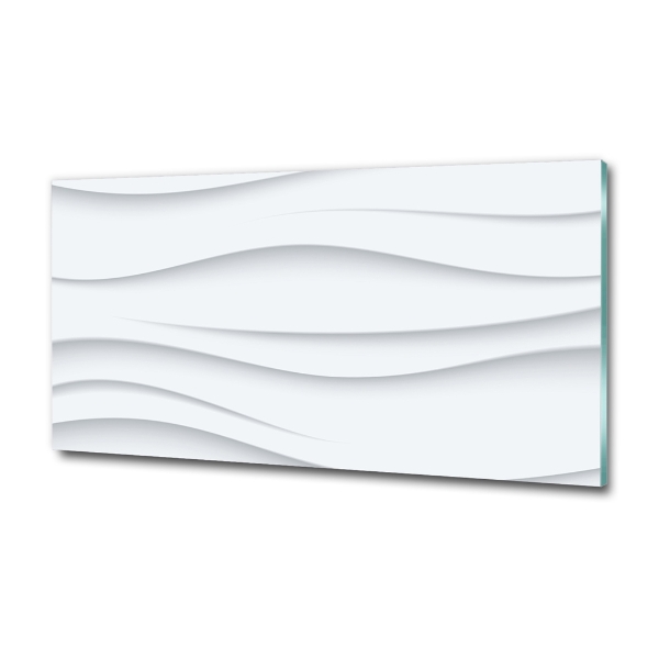 Foto schilderij op glas Abstracte golven