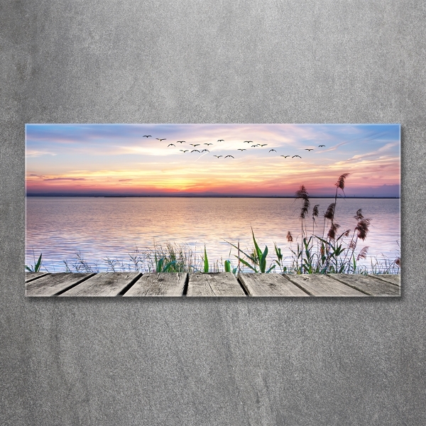 Foto schilderij op glas Lake West