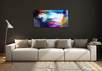 Schilderij op glas Abstracte vrouw