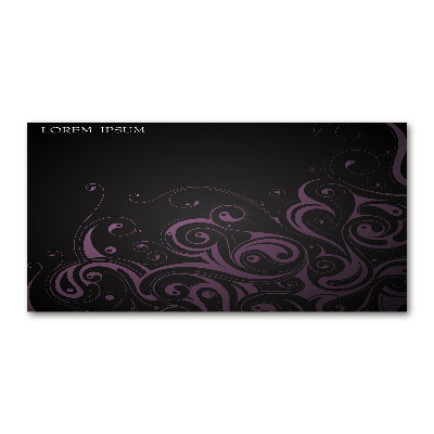 Foto schilderij op glas Ornamenten