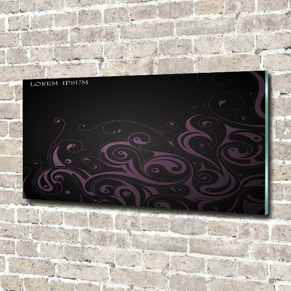 Foto schilderij op glas Ornamenten