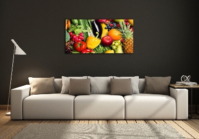 Schilderij op glas Groenten en fruit