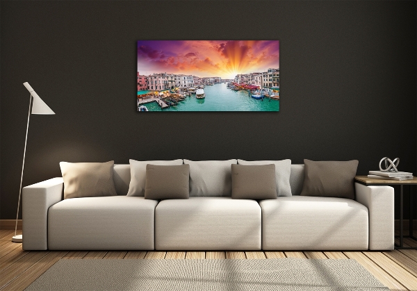 Schilderij glas Venetië