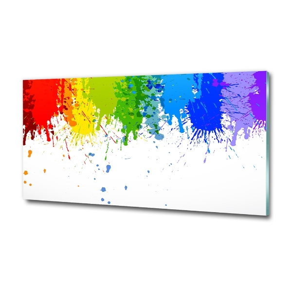 Foto-obraz szkło hartowane Tęczowe plamy