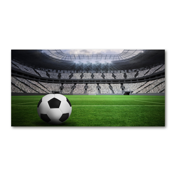 Schilderij op glas Bal in het stadion