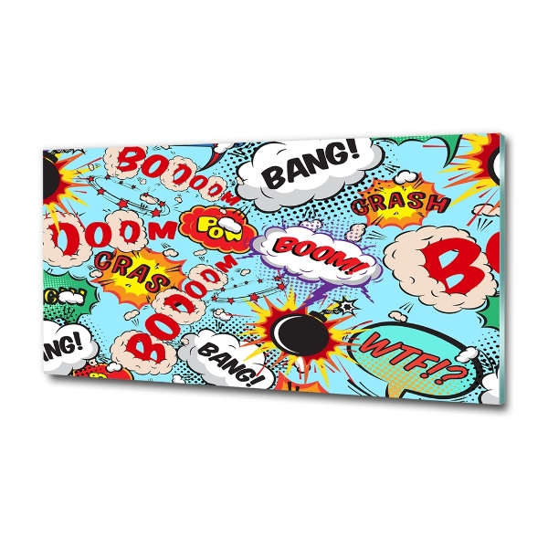 Glazen schilderij strips