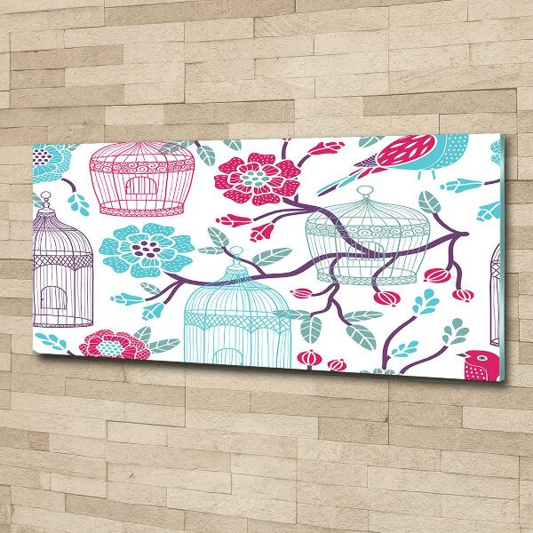 Foto-obraz szklany Klatki dla ptaków