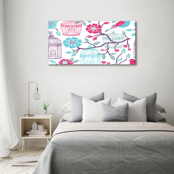 Foto-obraz szklany Klatki dla ptaków