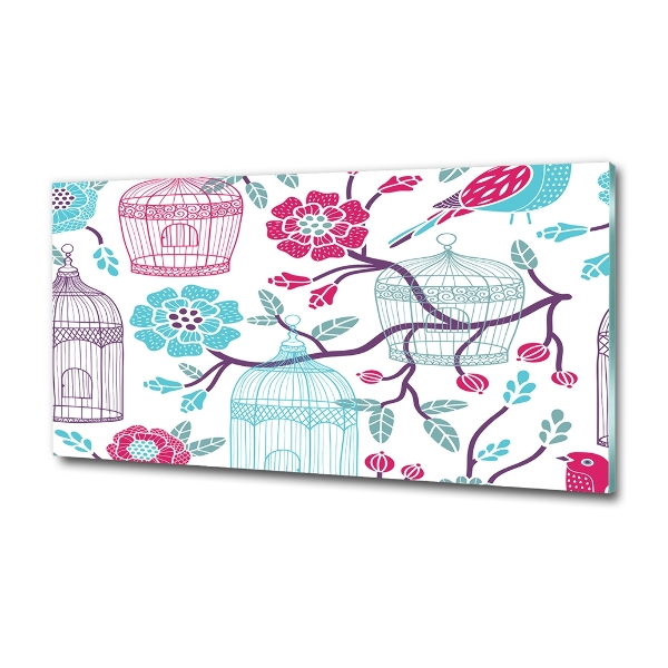 Foto-obraz szklany Klatki dla ptaków