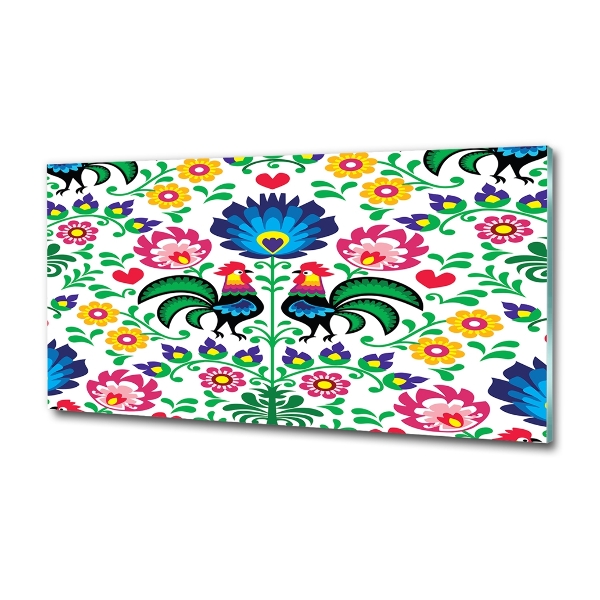 Schilderij op glas Etnisch patroon