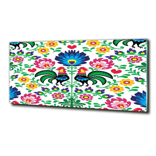 Schilderij op glas Etnisch patroon