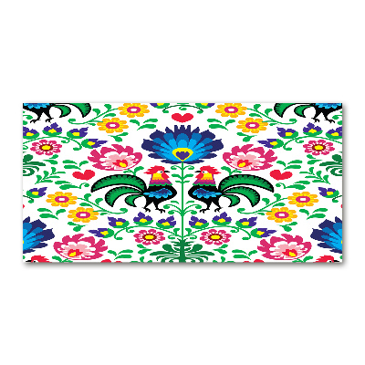 Foto obraz szkło hartowane Etniczny wzór