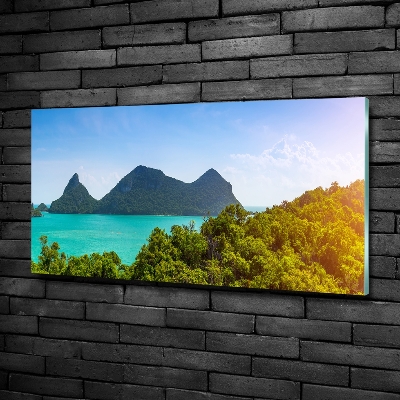 Schilderij glas Panorama Thailand