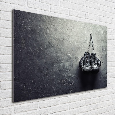 Schilderij op glas Bokshandschoenen