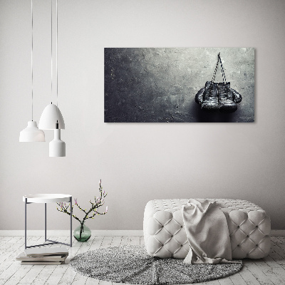 Schilderij op glas Bokshandschoenen