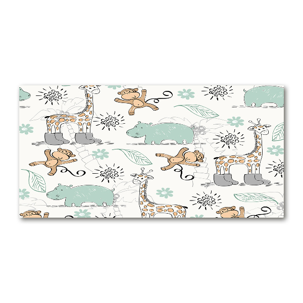 Foto schilderij op glas Dieren