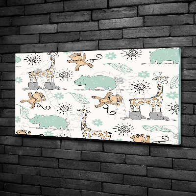 Foto schilderij op glas Dieren