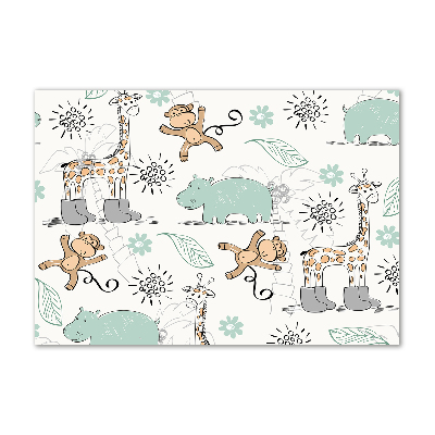 Foto schilderij op glas Dieren