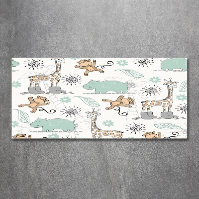 Foto schilderij op glas Dieren