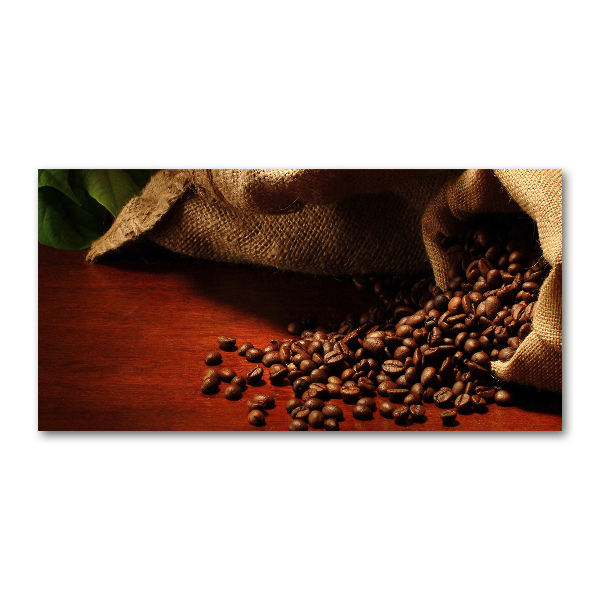 Schilderij op glas Koffiebonen