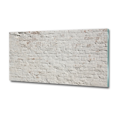 Schilderij op glas Bakstenen muur