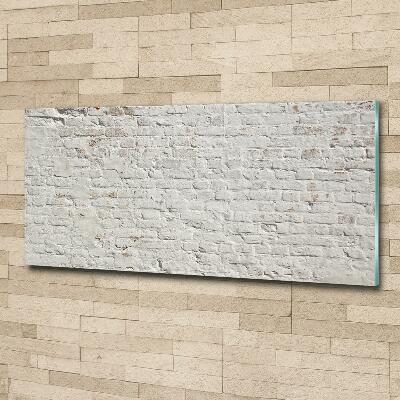 Schilderij op glas Bakstenen muur