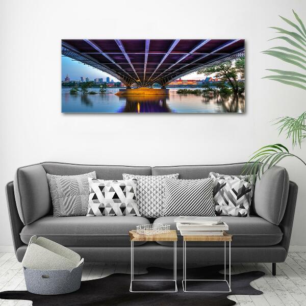 Foto schilderij op glas Brug in Warschau